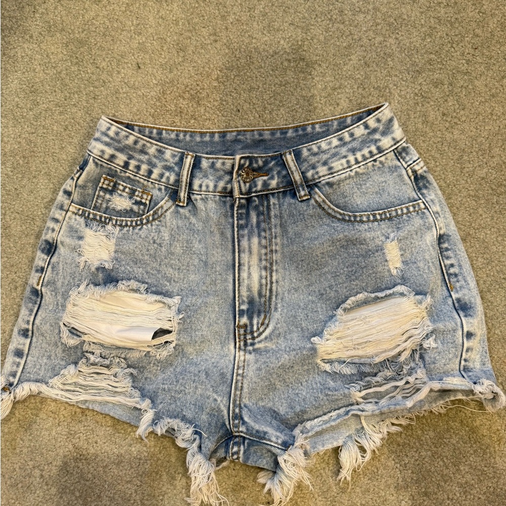 SHEIN High-Waisted Jean Shorts